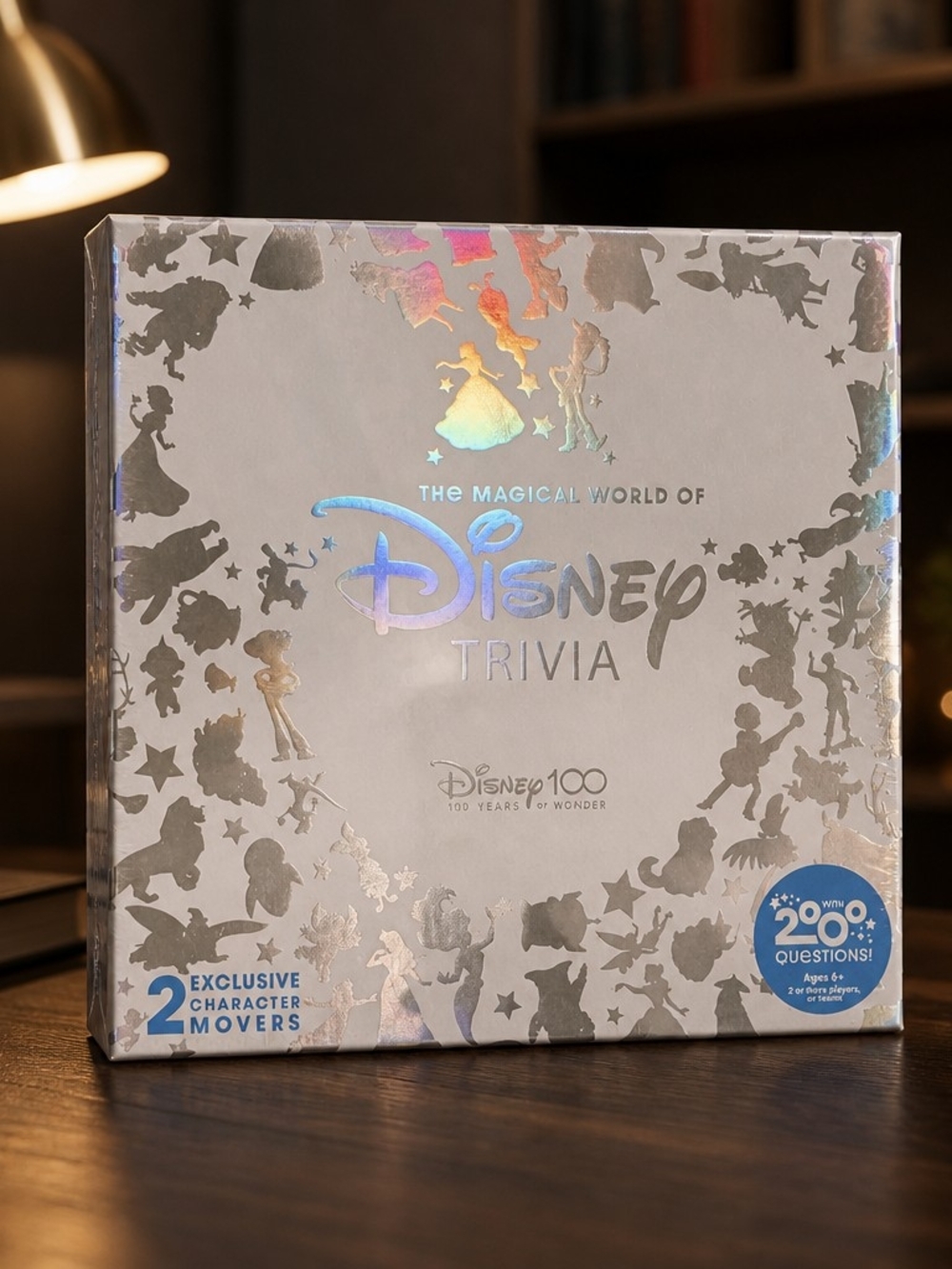Disney White Holographic Trivia Game New In Box